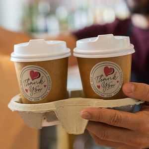 60 ct  2 inch  Kraft Paper THANK YOU FOR SUPPORTING OUR SMALL BUSINESS" …